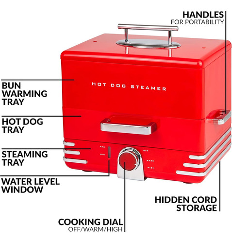 Maquina Para Perros Calientes Nostalgia Nhds206rd