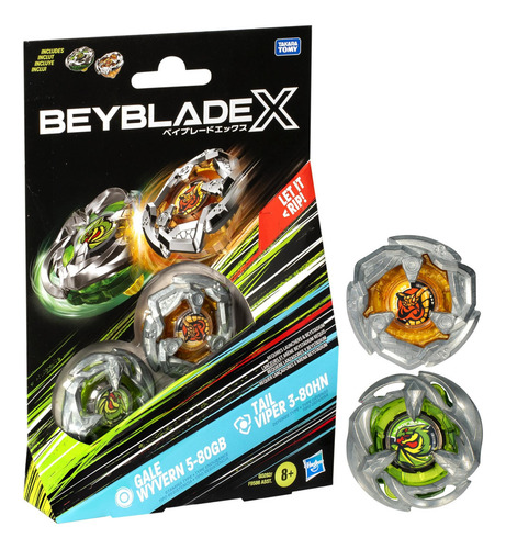 Paquete Doble Beyblade Gen 4 9 Piezas
