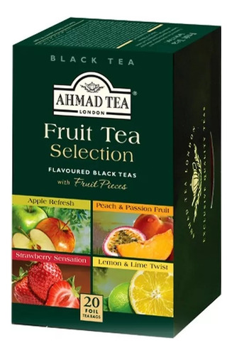 Ahmad Tea Te Verde Te Negro Infusión 20sachet Pack X3