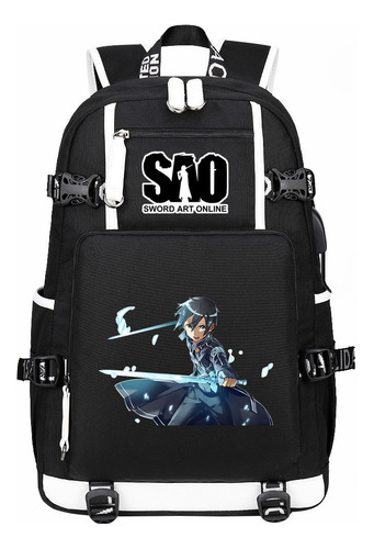 Mochila Sword God Domain Usb Para Estudiantes Jóvenes Para H