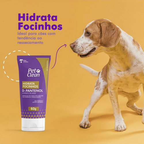 Hidratante De Focinho Hidrata Focinhos Cães Pet Clean 60g