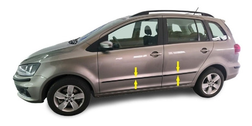 Vw Suran 2015/19 Baguetas De Puertas Molduras Para Pintar