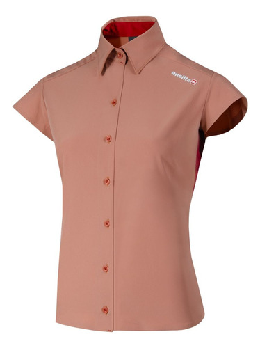 Camisa Manga Corta W-max Mujer Ansilta Upf 50 Urbana Liviana