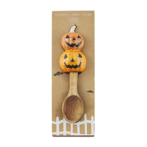 Cuchara Para Dulces De Halloween De Mud Pie, Jack-o-lantern,