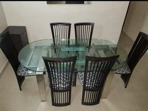 Juego De Comedor De 6 Puestos Expansible A 8