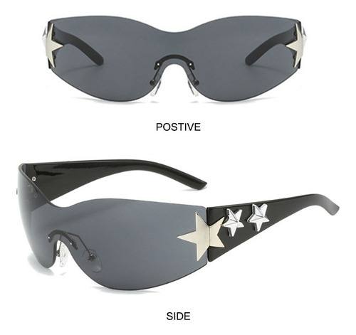 Gafas De Sol Y2k Aesthetic Shades Uv400 Con Protección Para
