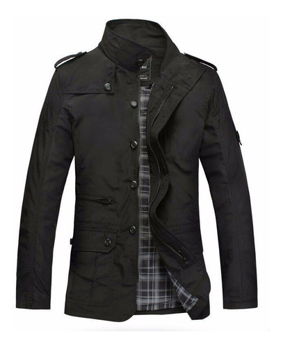 Chaqueta Fashion Coreana Negra Hombre Casual Spring /autumn