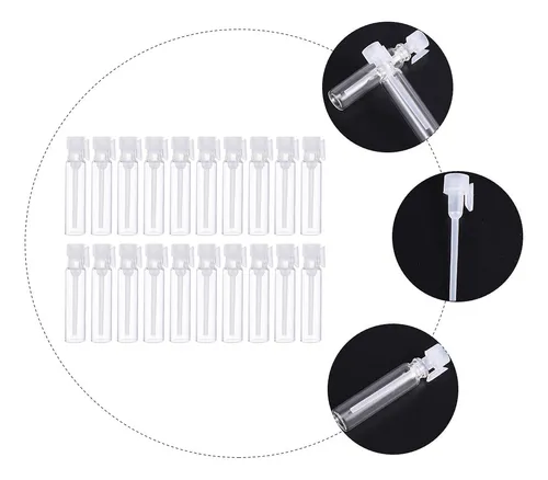 Botella De Muestra Transparente De 2 Ml, 100 Unidades, Con P