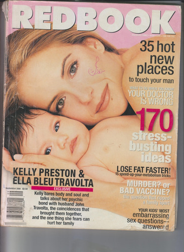 Cc - Revista Redbook :  Kelly Preston & Ella Travolta 2000