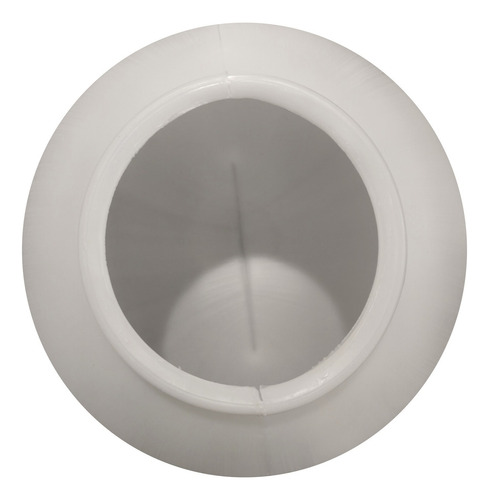 Globo Plástico Poste 15x30 Leitoso Com Base 15 - Kit 25 Pcs