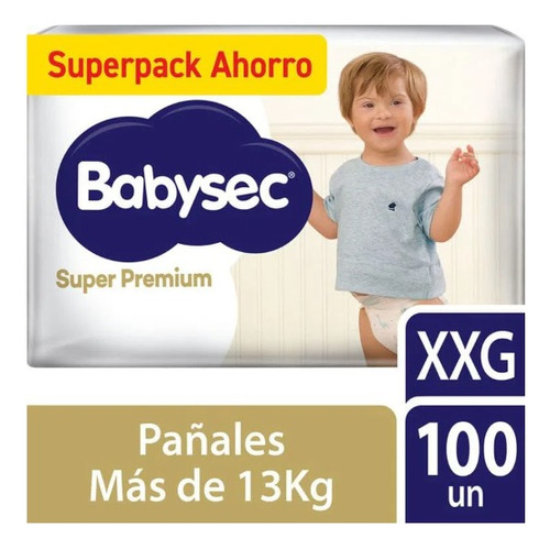 Pañales Babysec Super Premium Talla Xxg 100 Un