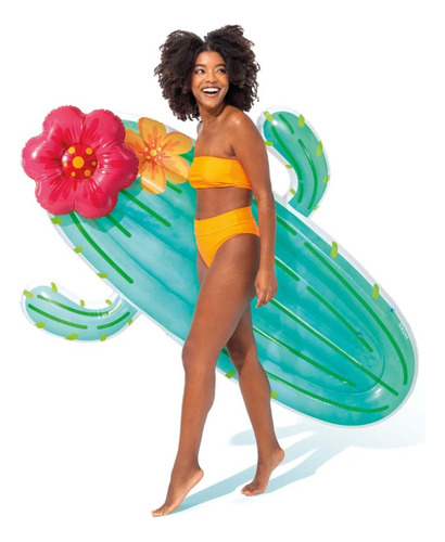 Inflable Cactus Flotador Colchoneta Niños Para Alberca Playa