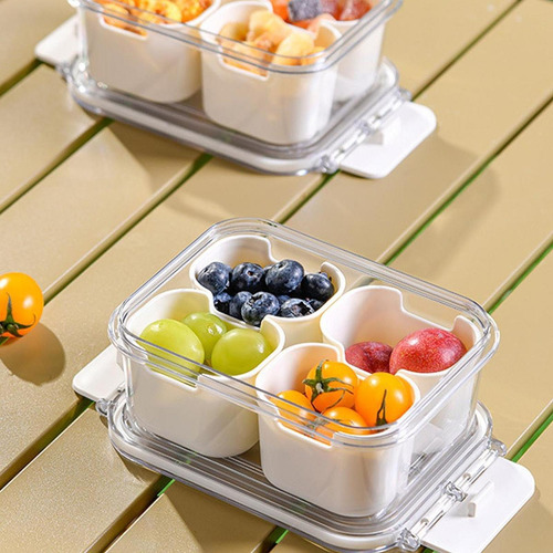 Bandeja Para Servir Dividida, Caja Con Compartimentos,