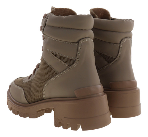 Imagen 4 de 4 de Botines Estilo Combate Dama Chunky Con Agujetas Erez