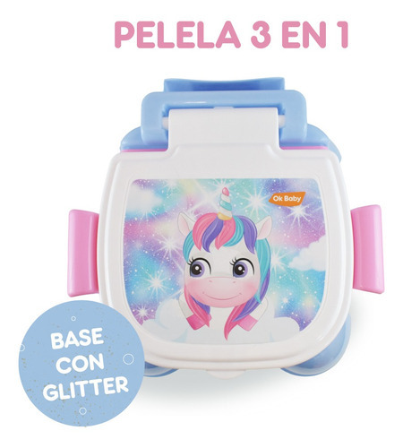 Pelela Infantil 3 En 1 Diseños Unicornio Ok Baby +18m