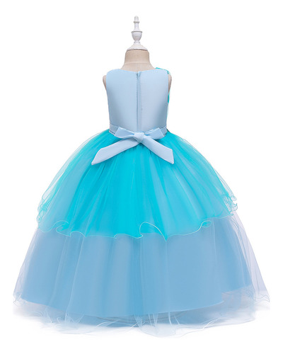 Vestido De Fiesta De Cumpleaños Con Estampado Floral Para Ni