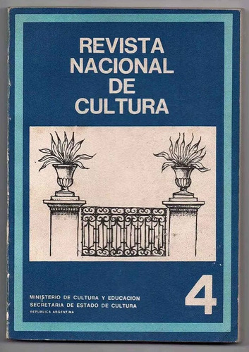 Revista Nacional De Cultura Nº4 M