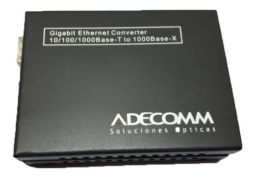 Adecomm Mediaconverter 10/100/1000/t To 1000-sfp Giga Lc