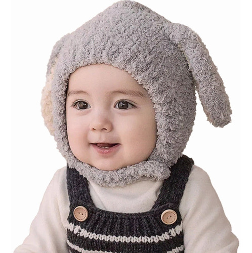 Imagen 5 de 6 de Gorro Con Cuello Para Bebé Niño/a Diseño Invierno Calientito