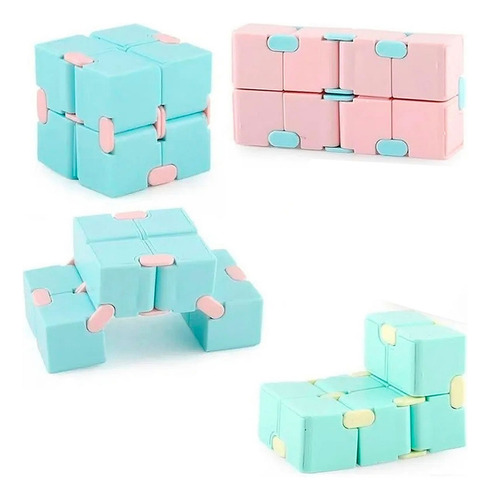 Cubo Magico, Infinito - Infinity Cube - Antiestrés Verde Claro