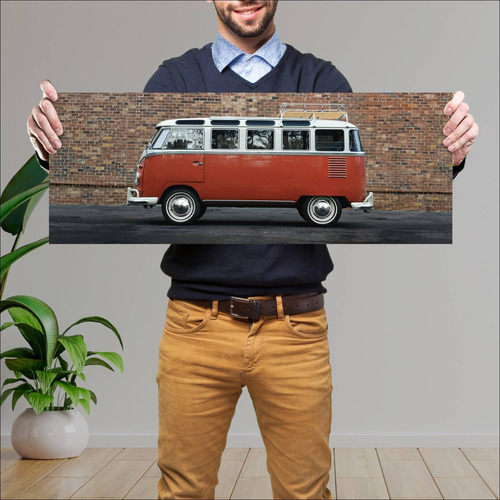 Cuadro 30x80cm Auto 1958 Volkswagen T1 Samba Bus 3