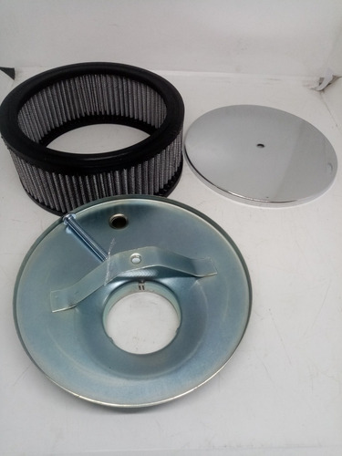 Imagen 4 de 9 de Empi Filtro De Aire Cromado 6.5 Pulgadas Para Vocho