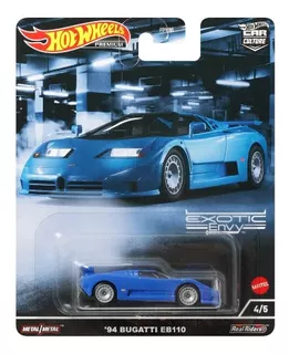 Hot Wheels Premium '94 Bugatti Eb100 Azul Envy Exotic 2022