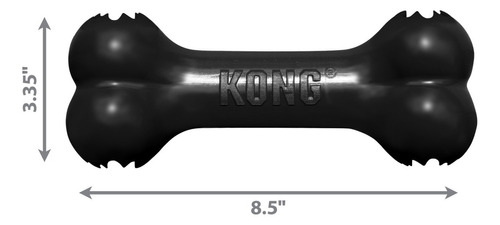 Hueso Kong Goodie Bone Extreme Para Perros Talla L Color Negro