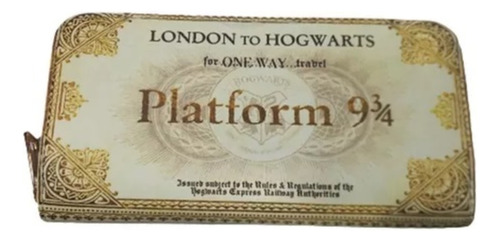Billetera Harry Potter Plataforma 9 3/4 Boleto