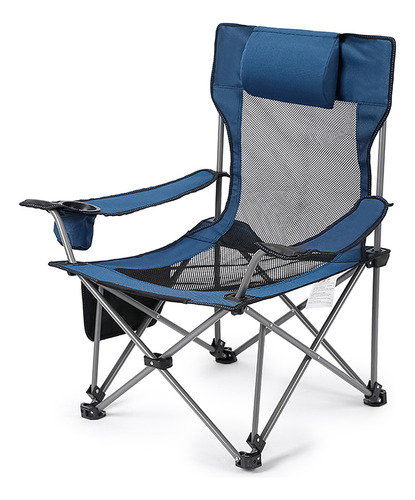 Cadeira Reclinável Dobrável Portátil Para Camping, Praia E .