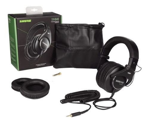 Imagen 6 de 10 de Auriculares Shure Srh840-bk Cerrados De Estudio