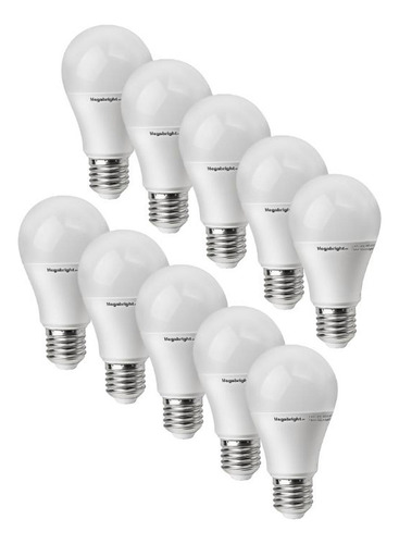 Imagen 2 de 6 de Pack Ahorro 10 Ampolletas Led 15w E27 Luz Calida 3000k