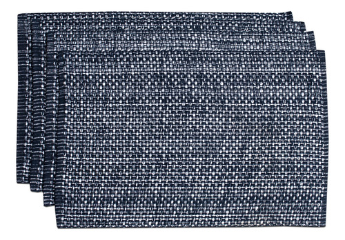 Mantel Individual 100% Algodón Paquete De 4 Marino
