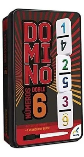 Dominó Cubano Novelty Doble 6 28 Fichas Pasta Metálico