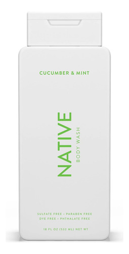 Native Bodywash Jabon Corporal Natural No Quimicos Nutre Coc