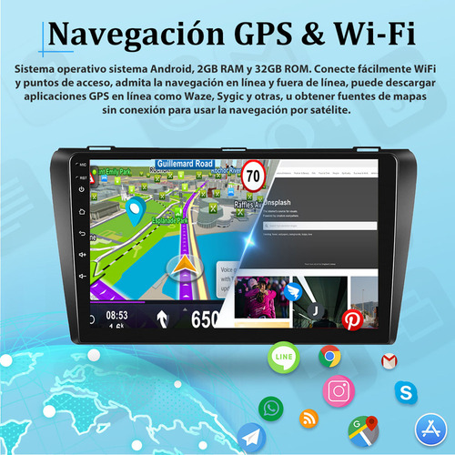 9 Gps Autostereo 2+32g Carplay Wifi Para Mazda 3 2006-2012