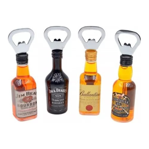 Souvenir Destapador Whisky Licores Botellita 