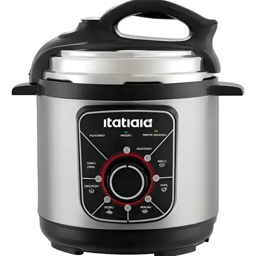 Panela De Pressão Elétrica Essencial Inox Itatiaia 5l 900w Preto 220v