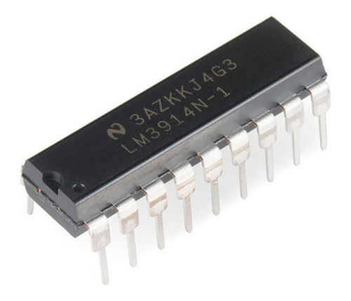2x Lm3914 Dip / Para Controlar Barra De Led (2 Peças)