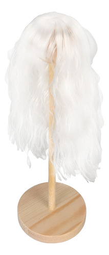 Peruca Encaracolada De Boneca Branca, Cabelo Artificial De S