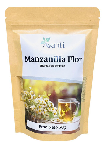 Infusión Flores De Manzanilla, Sobre 50g. 100% Puro. Avanti