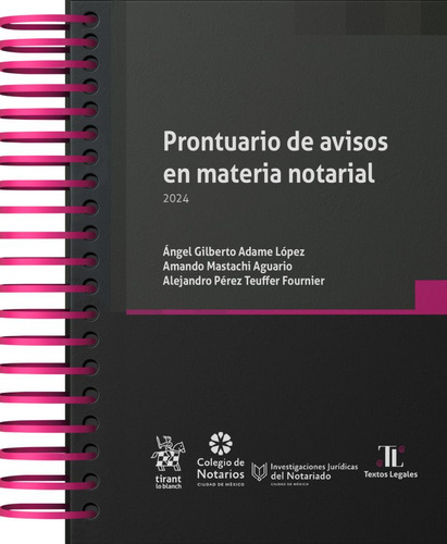 Prontuario De Avisos En Material Notarial 2024 / Pd. / Adame