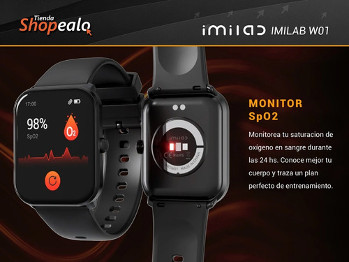 Smartwatch Reloj Inteligente Imilab W01 Color Negro Spo2 -*