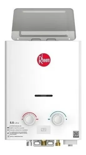 Calentador De Paso Rheem 5,5 Litros Tiro Natural Gn