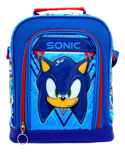 Lonchera Escolar Sonic The Hedgehog Premium Azul