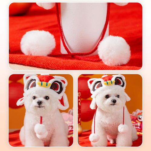 Gorro De Perro Con León De Baile, Disfraz De Mascota De