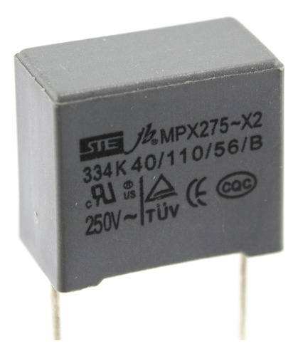 Capacitor Polipropileno Met. .33 X 275vac (x2) Pack X10