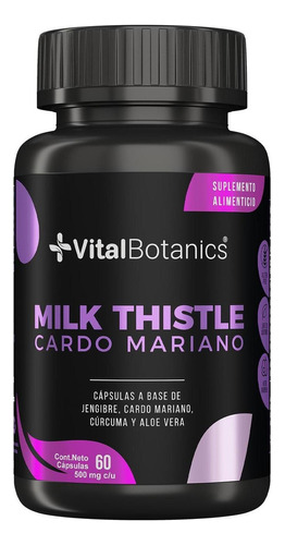 Milk Thistle | Cardo Mariano C 60 Capsulas | Vitalbotanics