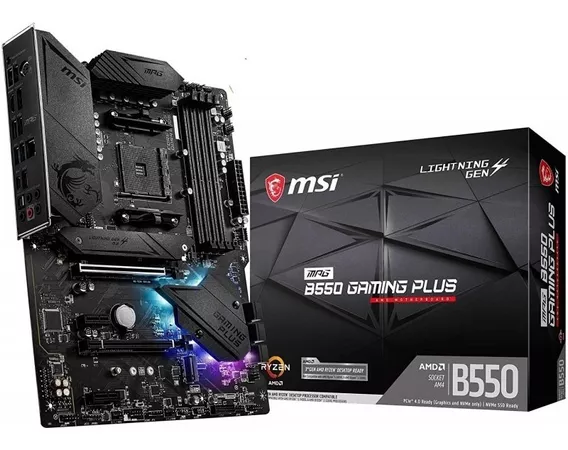 Motherboard Msi Mpg B550 Gaming Plus Am4 Pcie M.2 Usb Atx