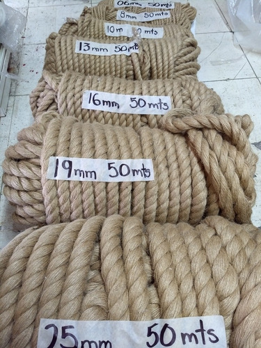 Cordón De Yute 13mm 50 Mts